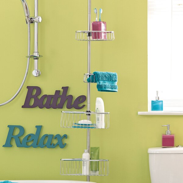 Bathroom Basics Extendable 4-Tier Corner Caddy