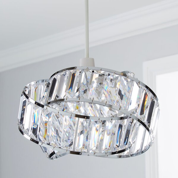 Lilia Acrylic Clear Easy Fit Pendant Shade