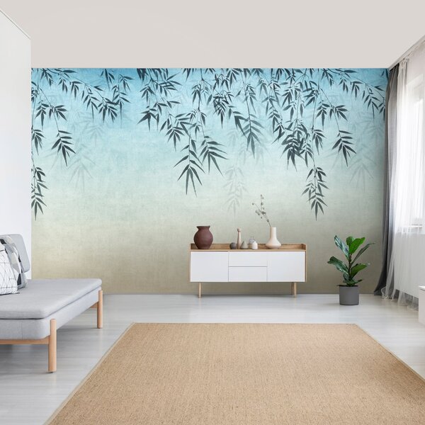 Ombre Leaf Wall Mural