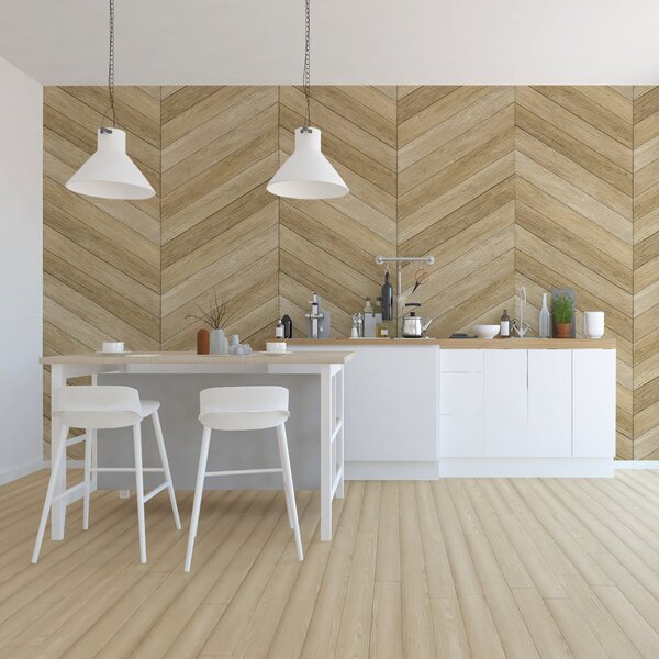 Chevron Wood Wall Mural