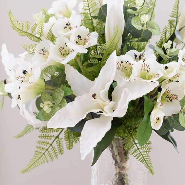 Florals Forever Artificial White Olivia Lily Luxury Bouquet