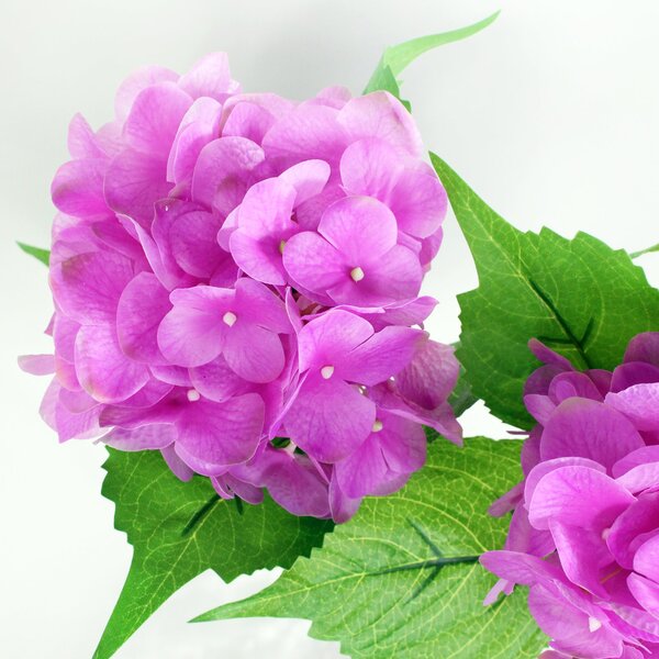 Artificial Pink Real Touch Ball Hydrangea Stems