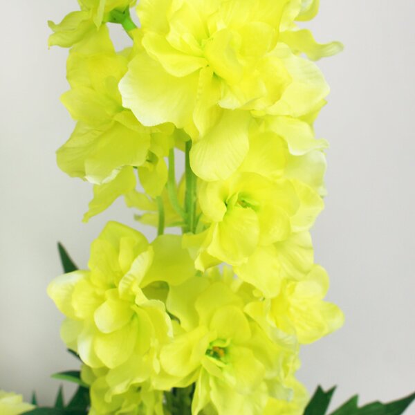 Artificial Yellow Large Delphinium Stem Stems