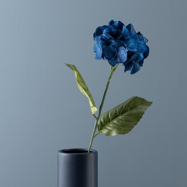 Artificial Blue Hydrangea Stem