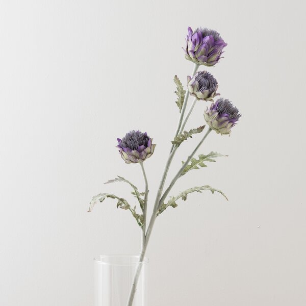 Artificial Purple Thistle Stems