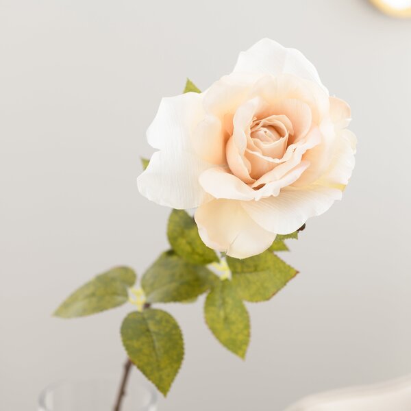 Artificial Cream Rose Stem