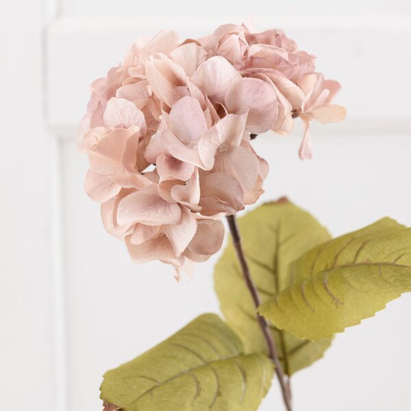 Artificial Pink Hydrangea Stem