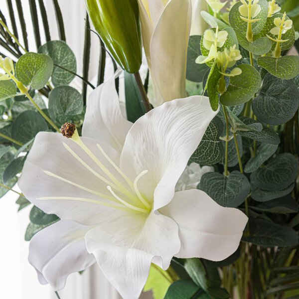 Florals Forever Artificial White Grace Lily Luxury Bouquet