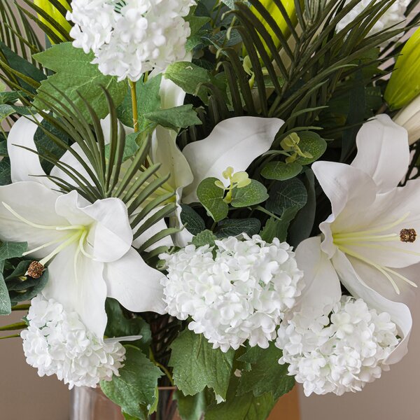 Florals Forever Artificial White Grace Lily Luxury Bouquet