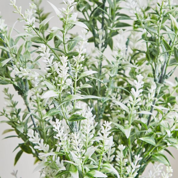 Artificial White Lavender Stems