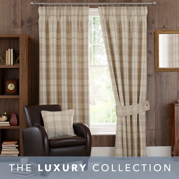 Highland Check Pencil Pleat Curtains