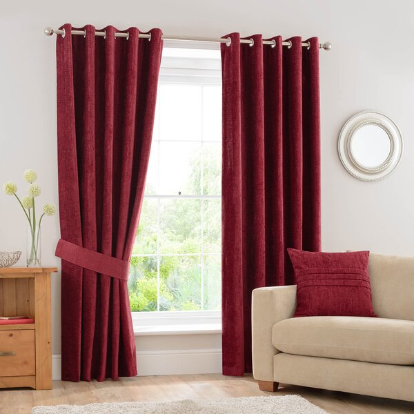 Chenille Eyelet Curtains