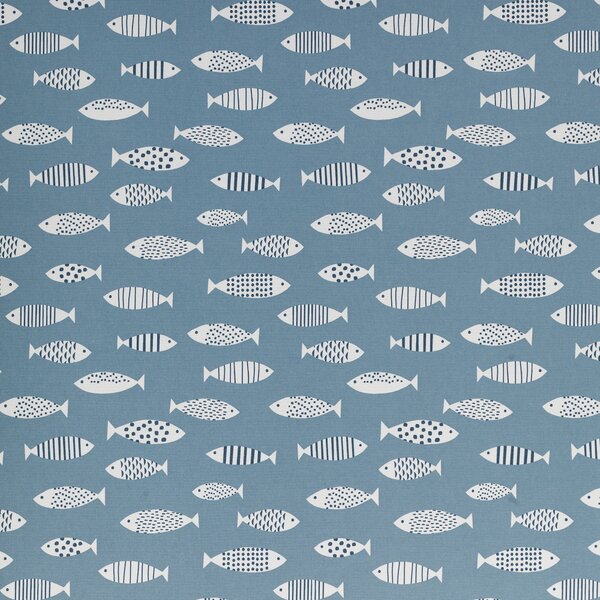 Blue Fish Daylight Moisture Resistant Roller Blind