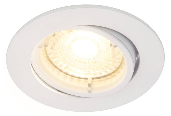 Carina LED downlight 2,700 K dim tilt 3-set white