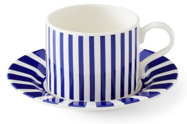 Spode Steccato tea mug 29 cl and saucer Ø15.5 cm Blue-white