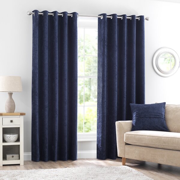 Chenille Eyelet Curtains