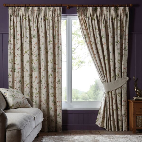 Dorma Woodland Birds Pencil Pleat Curtains