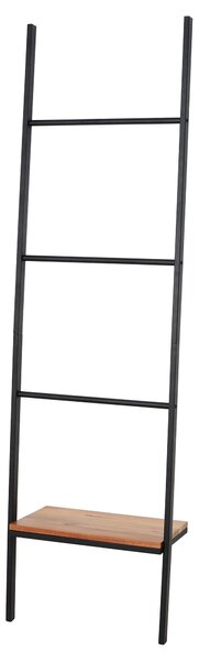 Fulton Wood Black Ladder Shelf