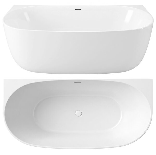 Wall acrylic bath Rea Eris 170cm