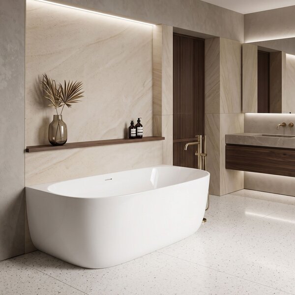 Wall acrylic bath Rea Eris 170cm