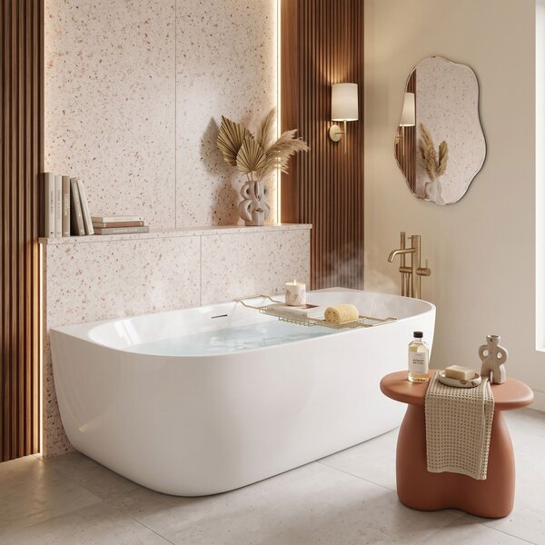 Wall acrylic bath Rea Eris 170cm