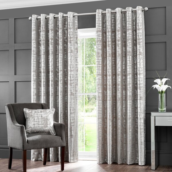 Romano Velour Eyelet Curtains