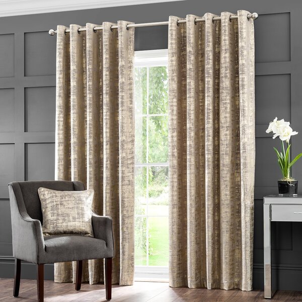 Romano Velour Eyelet Curtains