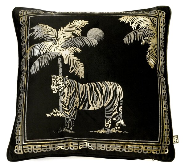 ﻿Laurence Llewelyn-Bowen Tiger Tiger Black Cushion