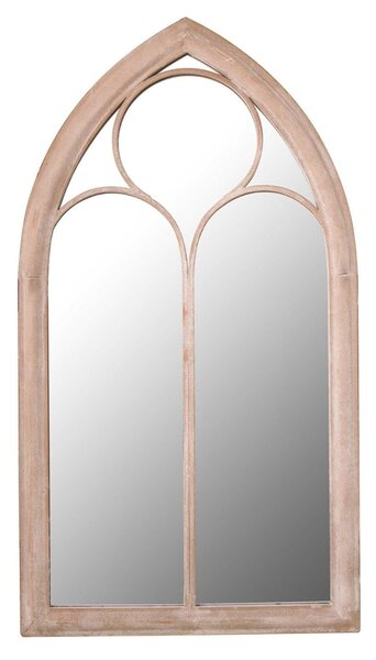 Sassetti Distressed Arched Window Indoor Outdoor Wall Mirror