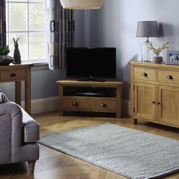 Sherbourne Oak Corner TV Unit for TVs up to 42"