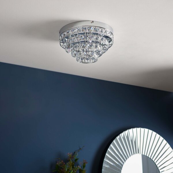 Vogue Motown 4 Light Jewel Flush Ceiling Light