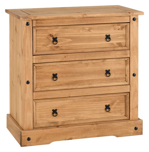 Corona 3 Drawer Chest, Pine