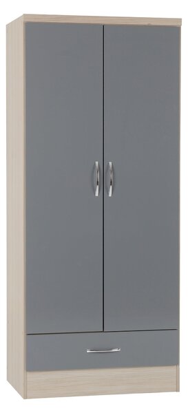 Nevada Double 1 Drawer Wardrobe