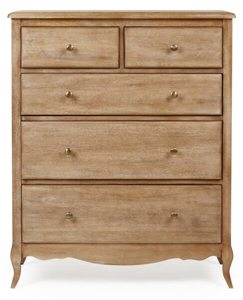 Giselle 5 Drawer Chest, Mango Wood