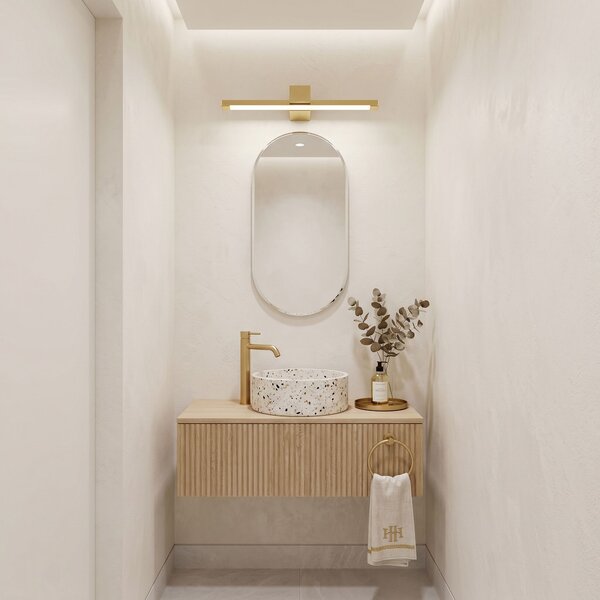 Bathroom LED wall sconce SWE044-1W 60cm GOLD
