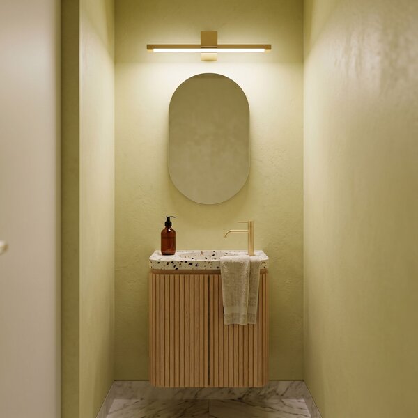 Bathroom LED wall sconce SWE044-1W 60cm GOLD