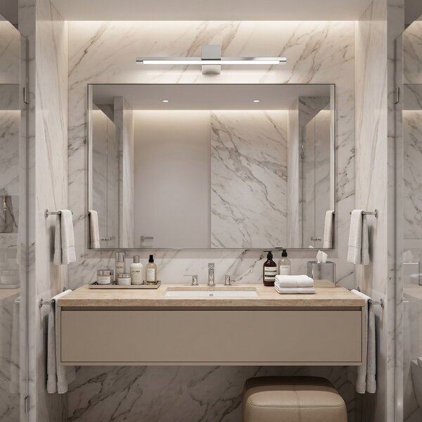 Bathroom LED wall sconce SWE040-1W 40cm Chrome