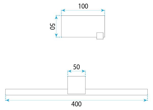Bathroom LED wall sconce SWE040-1W 40cm Chrome