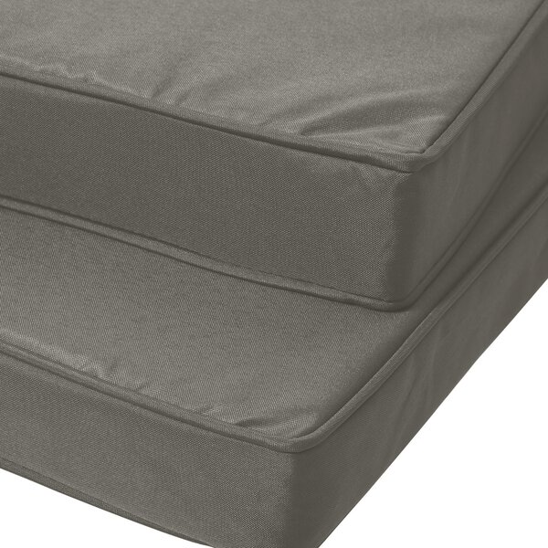 Outsunny Garden Chair Pads: Set of 2 Replacement Cushions with Ties, 45 x 45cm, Charcoal Grey Aosom UK