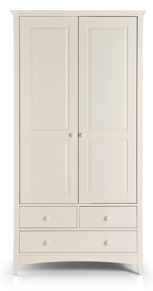 Cameo Double 3 Drawer Wardrobe, Stone