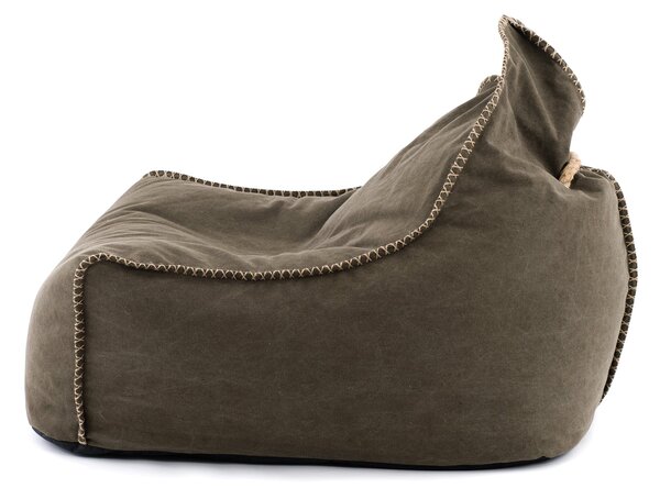 Khaki Canvas Bean Bag Chair