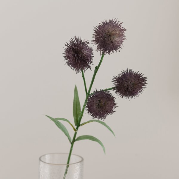 Artificial Purple Lavender Thistle Stem