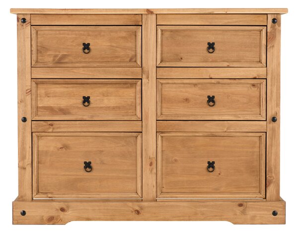 Corona 6 Drawer Chest, Pine