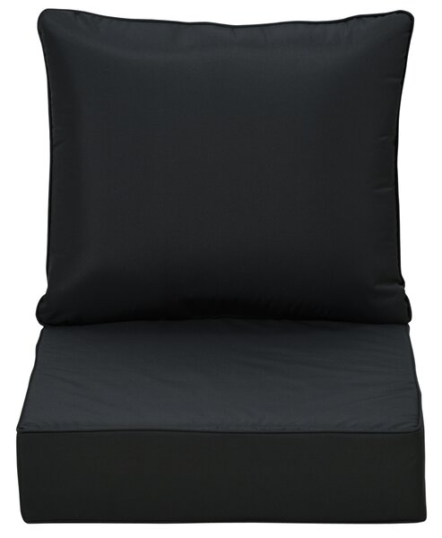 Outsunny 4 Pcs Outdoor Seat and Back Cushion Set Patio Deep Seating Chair Replacement Cushion Aosom UK