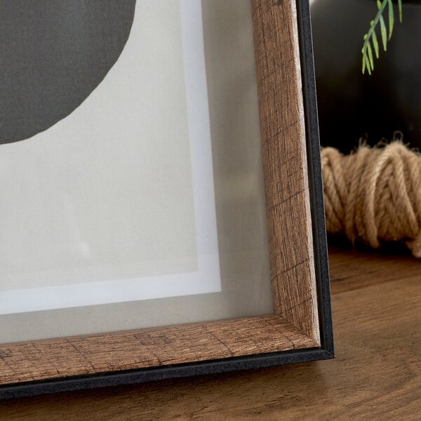 Fulton Natural and Black Photo Frame