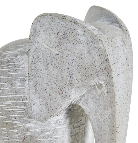 Elephant Concrete Effect Resin Ornament