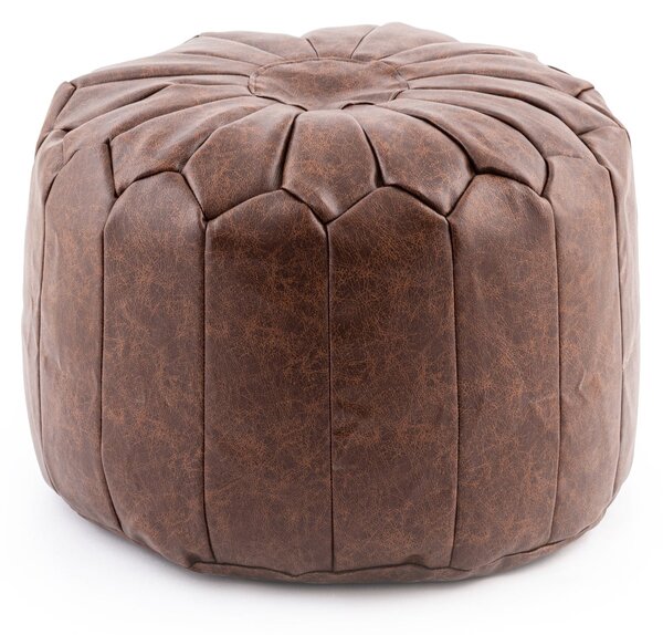 Moroccan Stitched Pouffe