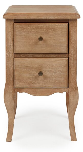 Giselle 2 Drawer Bedside Table, Mango Wood