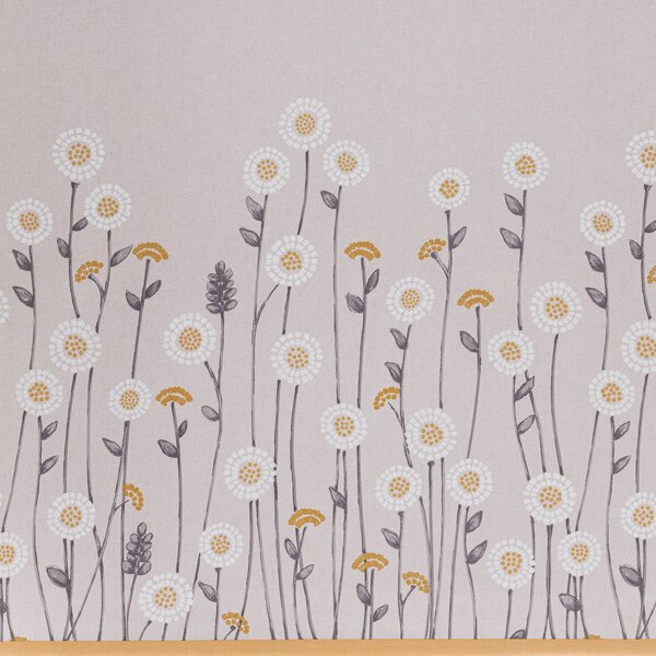 Scandi Flowers Natural Blackout Roller Blind