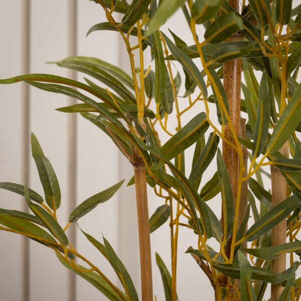 Artificial Bamboo Tree in Black Plant Pot